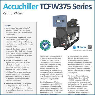 TCFW375 with centrifugal compressor